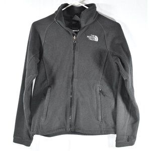 The North Face Black Fleece Polyester Jacket Womens Size Small Full Zip Pockets